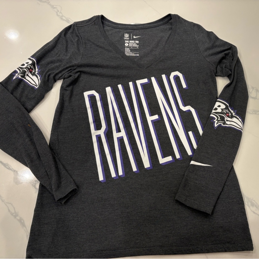 Baltimore Ravens NFL Nike Dark Gray Long-sleeve Tee